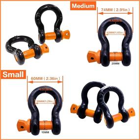 img 2 attached to Jamgoer Shackles Strength Recovery Automotive Exterior Accessories