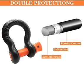 img 1 attached to Jamgoer Shackles Strength Recovery Automotive Exterior Accessories