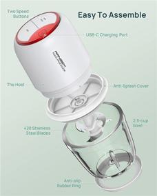 img 1 attached to Processor Rechargeable Stainless One Touch Operation