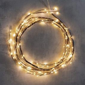 img 3 attached to 🌿 Enhance Your Home Decor with ZHONGXIN Lighted Willow Vine: 5FT 160 Warm White LED Twig Garland with Timer &amp; Dimmer Remote Control – Perfect for Walls, Fireplace, Bedroom, Living Room Decoration