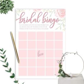 img 3 attached to Bridal Shower Games Bundle - Floral Theme | 5 Games with 25 Sheets Each | Featuring Bridle Bingo, Do You Know The Bride, Advice for The Mr. & Mrs, Emoticon Guess, and He Said She Said | 5 x 7 Inches Size
