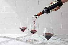 img 1 attached to 🍷 Houdini Aerator & Pourer: Enhance Wine Taste with 6-inch Stainless Aerator