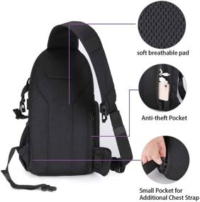 img 1 attached to MOSISO Camera Bag: Shockproof DSLR/SLR/Mirrorless Sling Backpack with Tripod Holder & Rain Cover - Black