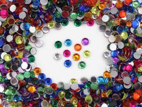 img 1 attached to Allstarco 1000PCS Rhinestones Painting Embelishments