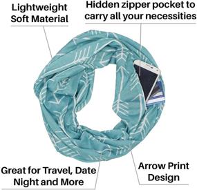 img 2 attached to Holiday Sale - Women's Patterned Infinity Accessories, Scarves & Wraps