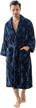 kimono cotton plush fleece collar men's clothing for sleep & lounge logo
