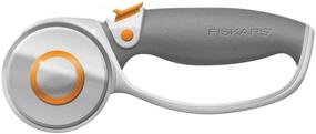 img 3 attached to ✂️ Fiskars Crafts Rotary Cutter, 60mm Titanium: The Ultimate Tool for Precision Crafting