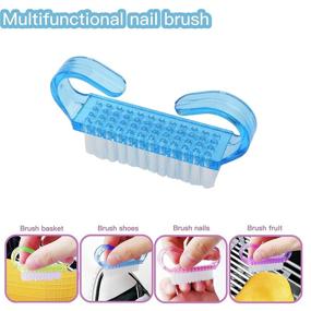 img 2 attached to YEEPSYS Grip Nail Brush - Hand Fingernail Cleaner Scrubbing Kit for Pedicure, Toes, and Nails - Ideal for Men and Women