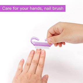 img 1 attached to YEEPSYS Grip Nail Brush - Hand Fingernail Cleaner Scrubbing Kit for Pedicure, Toes, and Nails - Ideal for Men and Women