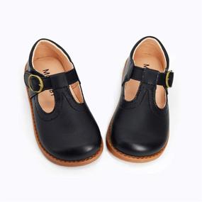 img 1 attached to COSANKIM Toddler Classic Leather Lace Up Boys' Shoes in Loafers
