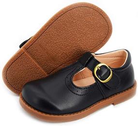 img 4 attached to COSANKIM Toddler Classic Leather Lace Up Boys' Shoes in Loafers