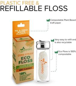 img 2 attached to Biodegradable Dental Refillable Reusable Holder Oral Care for Dental Floss & Picks
