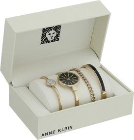 img 3 attached to 🕰️ AK/1470 Женские часы-браслет и набор браслетов Anne Klein