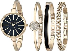 img 4 attached to 🕰️ AK/1470 Женские часы-браслет и набор браслетов Anne Klein