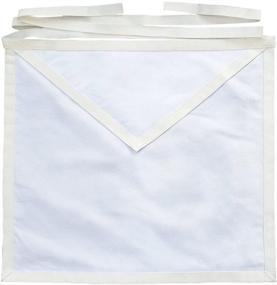 img 1 attached to Masonic White Cotton Member Apron
