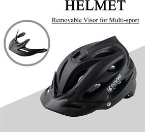 img 3 attached to Bosoar Mountain Helmet Bicycle Detachable