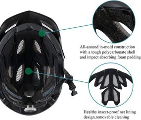 img 1 attached to Bosoar Mountain Helmet Bicycle Detachable