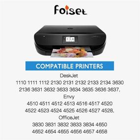 img 3 attached to 🖨️ Foiset Remanufactured Inkjet 2 Pack Black 63XL Replacement for HP 63 XL 63XL High Yield for Envy 4520 4512 4516 Officejet 5252 5255 5258 4650 3830 3833 4655 Deskjet 1112 2132 3630 3632 3634