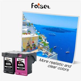 img 1 attached to 🖨️ Foiset Remanufactured Inkjet 2 Pack Black 63XL Replacement for HP 63 XL 63XL High Yield for Envy 4520 4512 4516 Officejet 5252 5255 5258 4650 3830 3833 4655 Deskjet 1112 2132 3630 3632 3634
