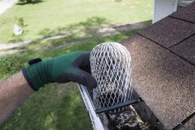 img 2 attached to 🍃 Prevent Leaf and Debris Blockage with 6 Pack Stainless Steel Gutter Guard - 3 Inch Expandable Filter Strainer