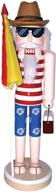 🎅 santa's workshop 70873 beach nutcracker, 14-inch, multi-colored logo