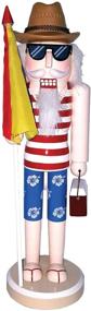 img 2 attached to 🎅 Santa's Workshop 70873 Beach Nutcracker, 14-inch, Multi-Colored