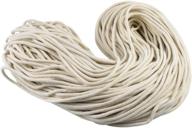 🧵 nktm 100 yard cotton piping cord - natural clothesline rope for crafts and clothing - 0.2 inch thread diameter logo