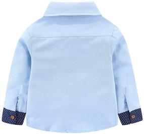 img 3 attached to 👔 Charming Long Sleeve Dress Shirt for Little Boys in the Mud Kingdom