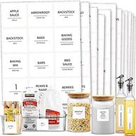 🏷️ talented kitchen 157 minimalist pantry & fridge labels – water resistant sticker ingredients for pantry labeling. decals for food jars, perfect for pantry organization and storage… логотип