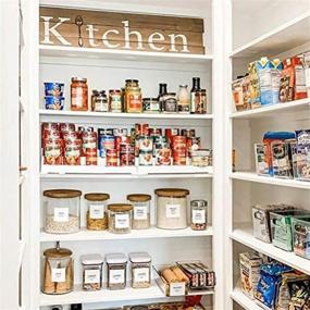 img 1 attached to 🏷️ Talented Kitchen 157 Minimalist Pantry & Fridge Labels – Water Resistant Sticker Ingredients for Pantry Labeling. Decals for Food Jars, Perfect for Pantry Organization and Storage…