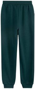 img 3 attached to 👖 UNACOO Girls' Fleece Sweatpants: Stylish and Comfortable Casual Active Wear for Pants & Capris