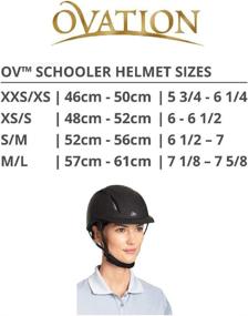 img 1 attached to Deluxe Schooler Equestrian Helmet by Ovation