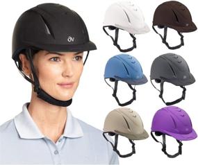 img 2 attached to Deluxe Schooler Equestrian Helmet by Ovation