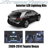 улучшите свой toyota venza 2009-2014 с набором внутренних светодиодов cool white 14-piece от xtremevision + инструмент для установки. логотип