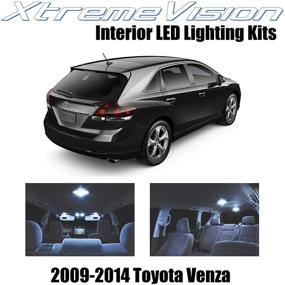 img 4 attached to Улучшите свой Toyota Venza 2009-2014 с набором внутренних светодиодов Cool White 14-Piece от XtremeVision + инструмент для установки.