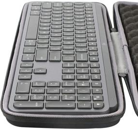 img 2 attached to Жесткий чехол Co2crea для беспроводной подсветки клавиатуры Logitech MX Keys - идеальная замена для повышенной мобильности.