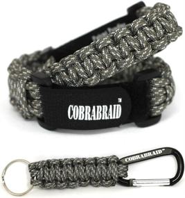 img 1 attached to 🧵 Pack of 3 Cobrabraid USA 550 Paracord Bracelets and Keyrings