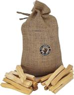 🌿 palo santo smudging sticks - 20 premium resin-rich wood sticks (~130g) from peru (not ecuador). ethically harvested by almacura (soul healing). ideal for meditation, stress relief, and energy cleansing. includes 20 sticks on burlap. логотип