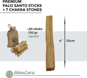 img 3 attached to 🌿 Palo Santo Smudging Sticks - 20 Premium Resin-Rich Wood Sticks (~130g) from Peru (NOT Ecuador). Ethically Harvested by AlmaCura (Soul Healing). Ideal for Meditation, Stress Relief, and Energy Cleansing. Includes 20 Sticks on Burlap.