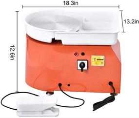 img 3 attached to 🏺 ETE ETMATE 25CM 350W Electric Pottery Wheel Machine with Independent Foot Pedal - Ceramic Work Clay Art Craft Electric Pottery Wheel for Adults - DIY Clay Tool