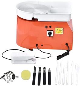 img 4 attached to 🏺 ETE ETMATE 25CM 350W Electric Pottery Wheel Machine with Independent Foot Pedal - Ceramic Work Clay Art Craft Electric Pottery Wheel for Adults - DIY Clay Tool