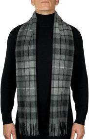 img 2 attached to Lambswool Tartan Scarf Black Watch One Men's Accessories for Scarves