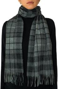 img 1 attached to Lambswool Tartan Scarf Black Watch One Men's Accessories for Scarves