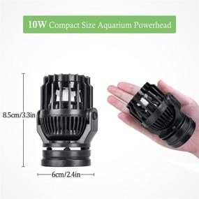 img 3 attached to 🐠 Adjustable Circulation Powerhead Pump with Controller - HITOP Aquarium Wavemaker Water Pump, 1050GPH、2200GPH、3500GPH