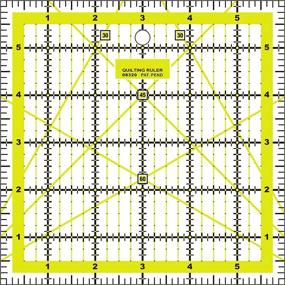 img 1 attached to 📏 Набор акриловых правителей для квилтинга Skyhawk Combo Pack - прозрачные и точные квилтинговые правила с антипригарными кольцами (включены 4 размера)