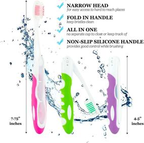 img 3 attached to 🪥 Convenient Bulk Travel Toothbrushes: Individually Wrapped, Portable Toothbrush Set for Adults - Medium Soft, Large Head, 50 Pack