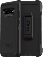 📱 black otterbox defender series screenless edition case for samsung galaxy s10+ logo