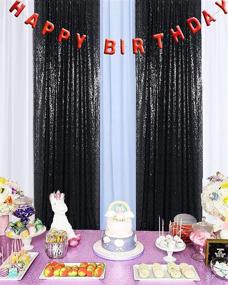 img 2 attached to Sequin Bakcdorp Photo Backdrop Glitter Backdrop Sequin Backdrop Curtain 2 Panels Blackout Curtains Photography Payette Sequin Backdrop Outdoor Curtains For Party Wedding (2Ftx7Ft