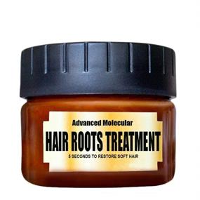 img 4 attached to 💆 Revitalize and Nourish Your Hair Roots with Advanced Collagen Intensive Treatment - 60ml | Enriched with Argan Oil, Jojoba Oil, Shea Butter, and Aloe Vera | 100% Silicone and Animal Free
