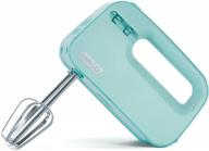 dash smartstore™ compact hand mixer electric: whisk & blend perfect treats with 3 speed, 150-watt power - aqua логотип